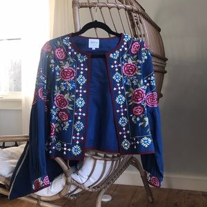 Misa Los Angeles Valentina Embroidered Jacket